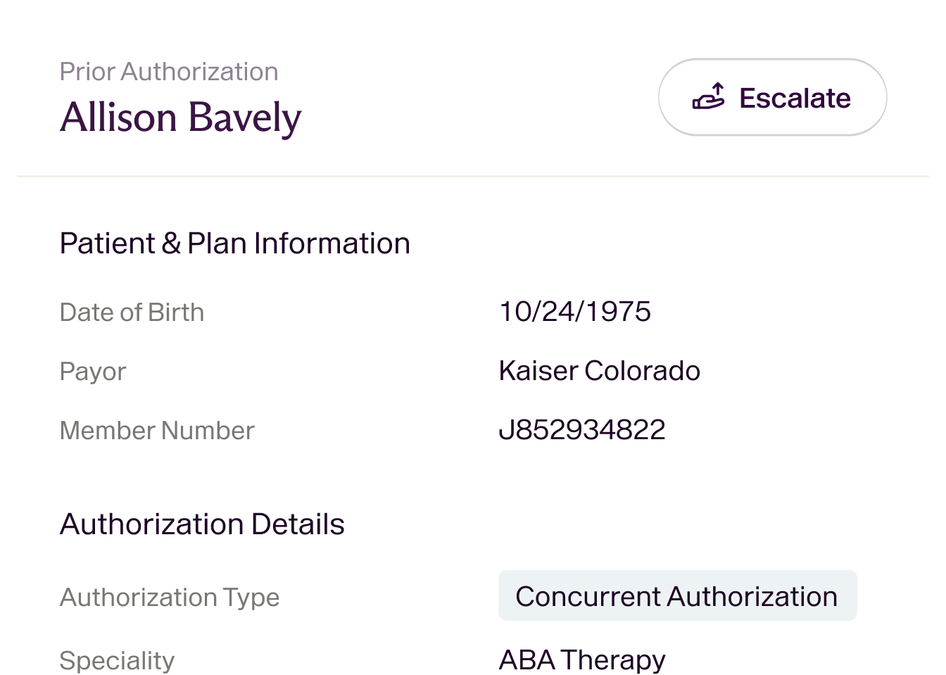 Prior Auth ✅